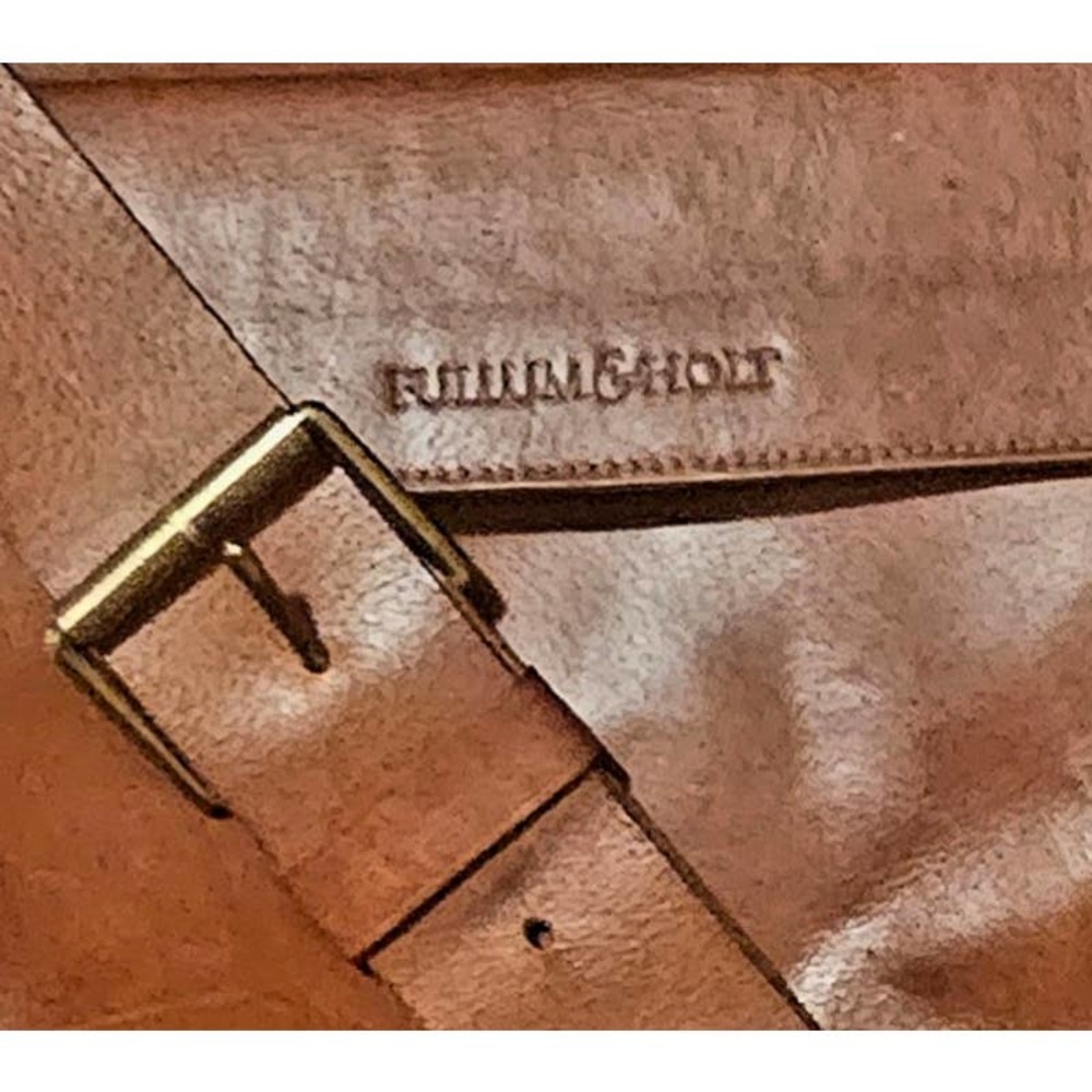 AUTHENTIC FULLUM & HOLT LEATHER BELTING CROSSBODY MESSENGER